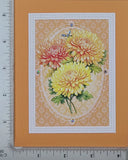 Hand Made Greeting Card, BIRTH MONTH FLOWERS Carnation