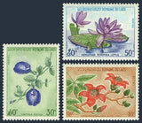 Laos 246-248,MNH.Michel 378-380.Flowers 1974.Eranthemum Nervosum,Lilies,Kapokier Lily