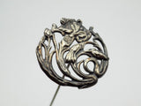 Antique James Deakin Sons Sterling Silver Carnation Flower Hat Stick Pin Carnation