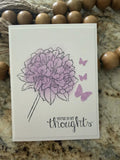 Any Occasion Card Set Of 4 StampinÕ Up! Hydrangea Purple Flower Encouragement Hydrangea