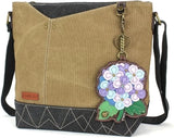 New CHALA PRISM Crossbody Bag  Olive Green HYDRANGEA Flower Coin Purse Canvas Hydrangea