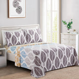 Bamboo Rich Printed Wrinkle Free Ultra Soft Bedding Designed 6 Piece Sheet Set Carnation