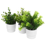 3 Pcs Artificial Greenery Centerpiece Farmhouse Potted Eucalyptus Green Plant
