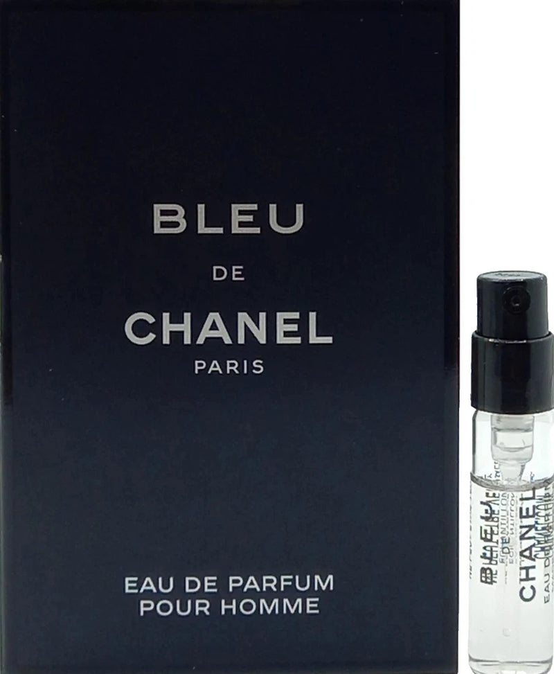 Chanel Bleu De Chanel Eau De Parfum Vial Spray Men 0.05 Oz / 1.5 ml Travel Size! EDP
