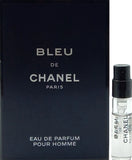 Chanel Bleu De Chanel Eau De Parfum Vial Spray Men 0.05 Oz / 1.5 ml Travel Size! EDP