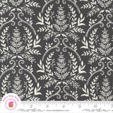 Moda HAPPINESS BLOOMS 56053 15 Slate Black Damask Deb Strain Quilt Fabric Flowering Plants