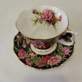 Royal Albert Bouquet Series Carnation Teacup & Saucer Bone China England Floral Carnation