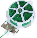 Twist Tie 328 Feet 100m Green Cable Ties With Cutter Garden Plant Reusable NEW Garden Plants