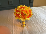 Yellow and orange silk Daffodil bouquet Bouquet
