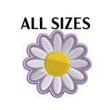 Flower Daisy Patch Embroidered DIY Iron-on Applique Clothing Vest Backpack Daisies
