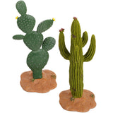 2PCS Simulated Artificial Cactus Plants Modeling Simulated Cactus Model Plant Green Plant