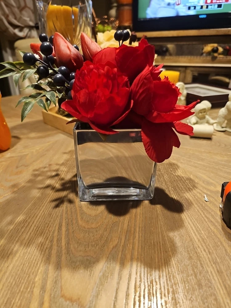 threshold floral arrangement peony/tulip Peony