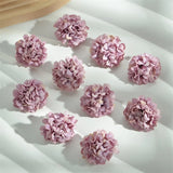 10pcs DIY  4cm Artificial Silk Flowers Hairpin Clothes Bachelor Hat Accessories Hydrangea