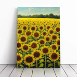 Sunflower Field Art Vol.5 Canvas Wall Art Print Framed Picture Decor Living Room Sunflower
