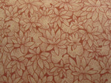 Cotton Fabric Allover Small Floral Rust Beige Quilt Craft BTY x 44 Flowering Plants