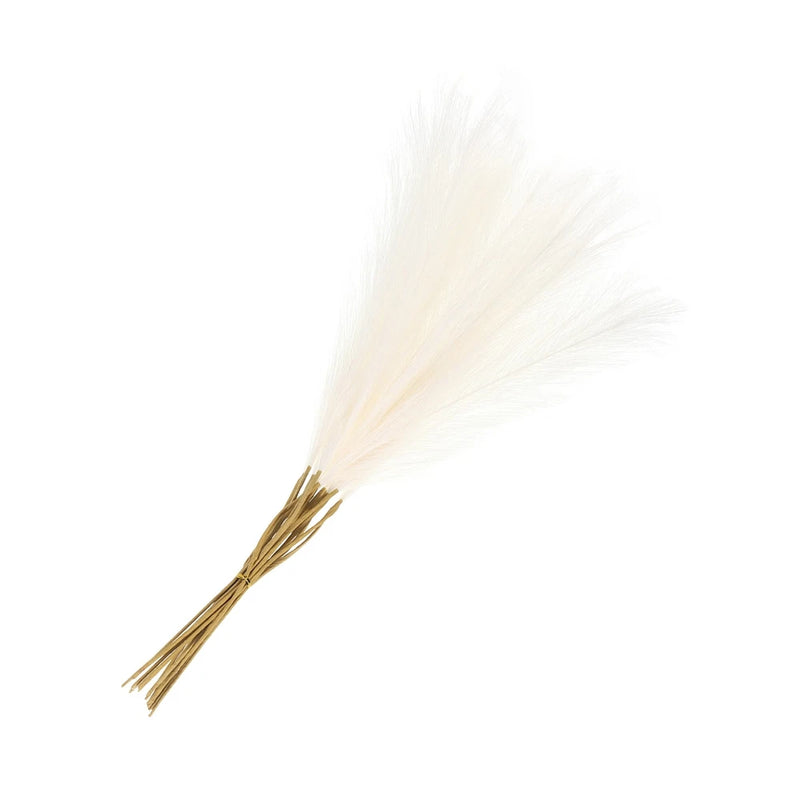 20Pcs Pampas Grass,21" Fake Pampas Grass for Wedding Decoration,Cream Pampas Grass