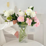 72cm Double Petal Peony Artificial Flower Home Dining Table Decoration Ornament Peony