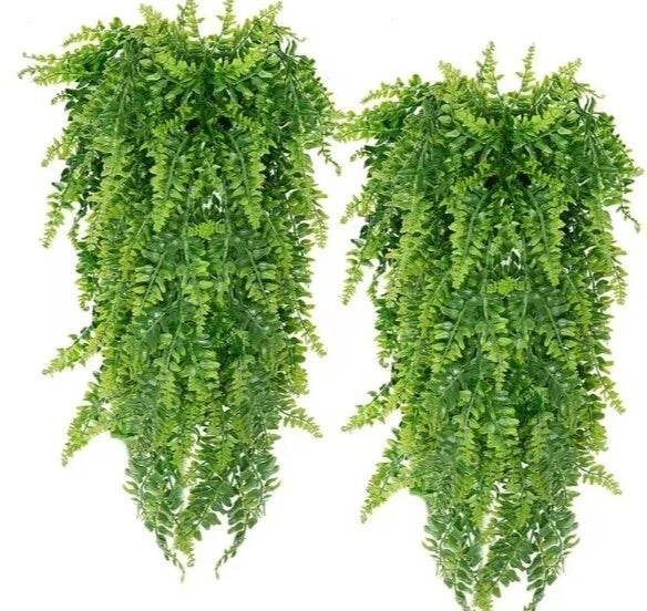 Hanging Plants Home Wedding Christmas Plastic Grass Wall for garden home Green Plant