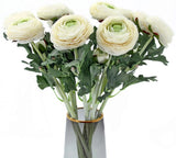 Artificial Ranunculus Flowers with Real Touch Stem, Silk Ranunculus Flowers(1... Ranunculus