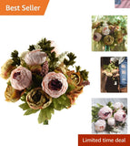 Realistic Vintage Artificial Peonies Mixed Bouquets for -Round Elegance Peony