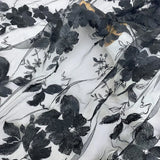 Floral Embroidery Overlay Lace Fabric, 3d Flower Tulle for Dress Garments Sewing Flowering Plants