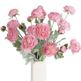 Pink Peonies Artificial Flowers 6pcs Pink Artificial Ranunculus Flowers18Head... Peony