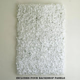 4 White Hydrangea Flowers Mat Wall Backdrop Panels Wedding Party Decorations Hydrangea