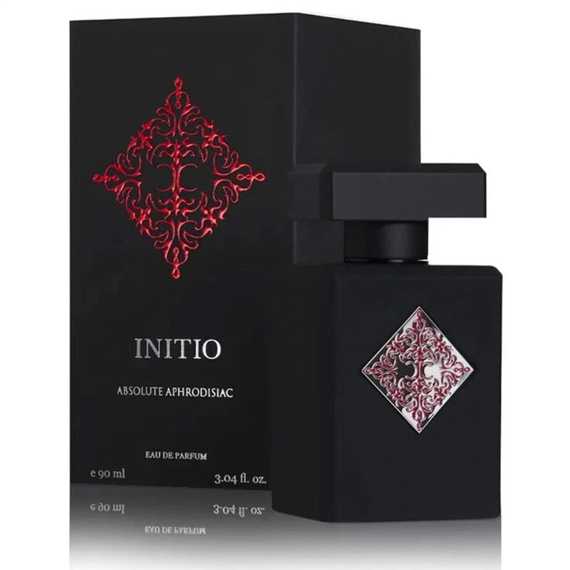 Initio Absolute Aphrodisiac eau de parfum spray bottle with matching box, black