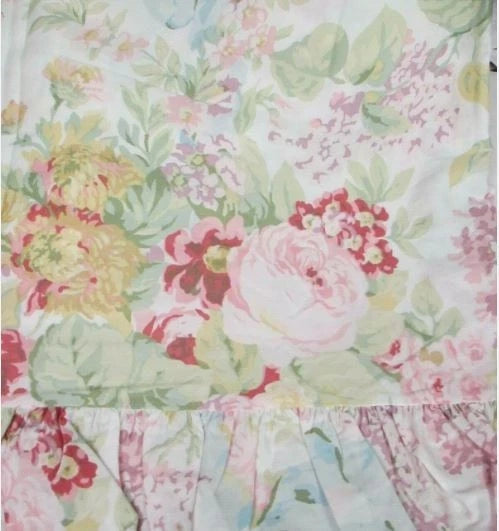 NEW Ralph Lauren SHELTER ISLAND WHITE 100% Cotton Designer Fabric Remnants Flowering Plants