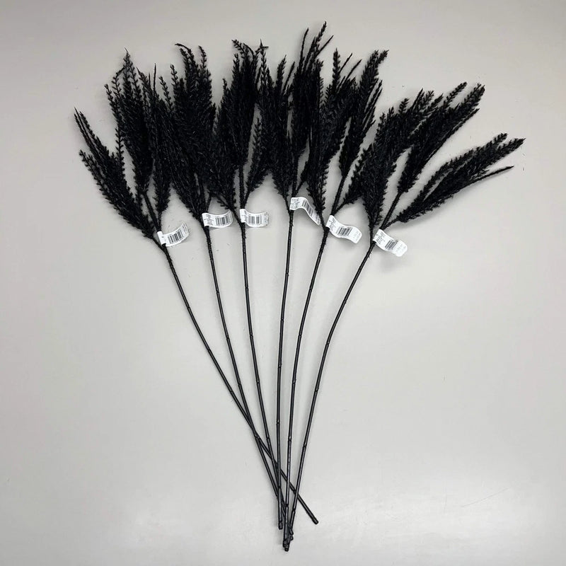 ASHLAND (6 PACK) Black Pampas Grass w/ Stem Made From Plastic & Iron Wire 716092 Pampas Grass