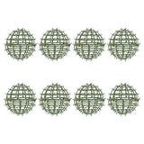 8 Pcs Flower Arrangement Frame Artificial Plant Cage Topiary Ball Green Plant