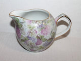 Floral Creamer with Floral Hydrangea Flower Print for Tea or Cream Milk Hydrangea