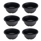 6 Pcs Plastic Flower Pot Round Plant Flowers Planting Vintage Garden Garden Plants