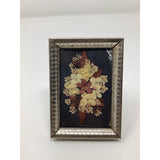 Vintage framed dried pressed flower dŽcor botanical Dried Flower