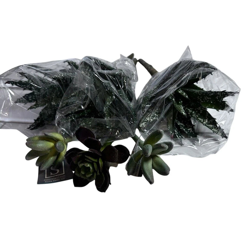 6 Various Artificial Succulents Faux Succulent Plants Home Garden Decor Green Plant