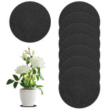8-Pack Cork Plant Coasters, 5.9 Inch Cork Plant Mats for Garden [Gray] Garden Plants