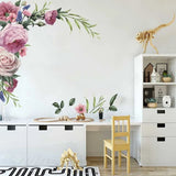 Removable Blossom Peony Flower Wall Sticker Art Mural Decals Home Bedroom Decor Peony