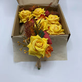 Pampas Grass Corsage Boutonniere Set of 6 Wedding Prom Party Artificial Flower Pampas Grass