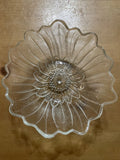 Vintage Indiana Glass Clear Lily Pons Sunflower Bowl Scalloped Edges 7Ó Sunflower