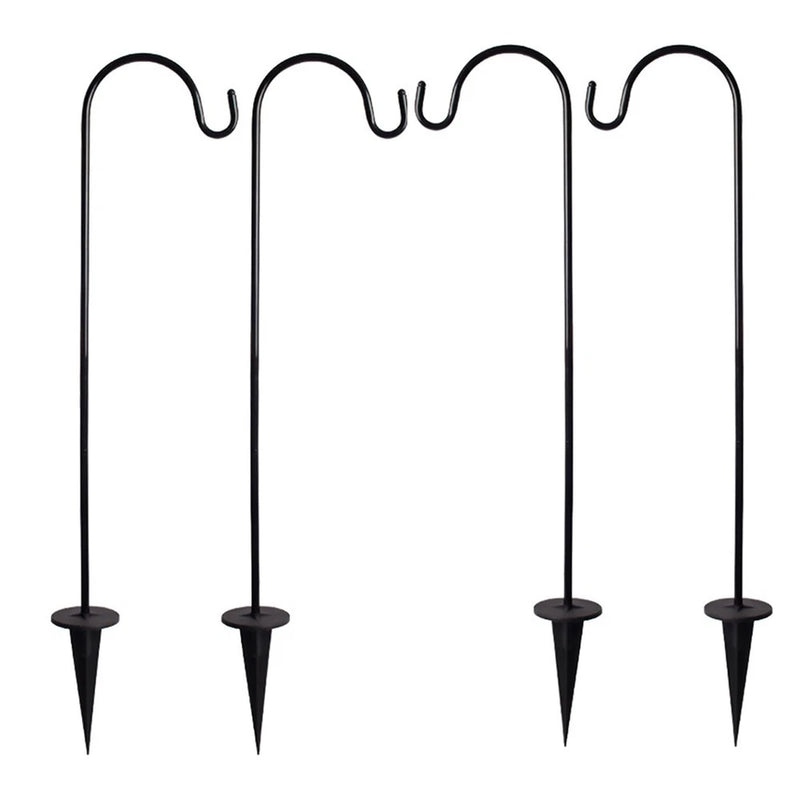 4 Pcs Shepherd Hooks for outside Garden Decoration Free Standing Plant Hanger Garden Plants
