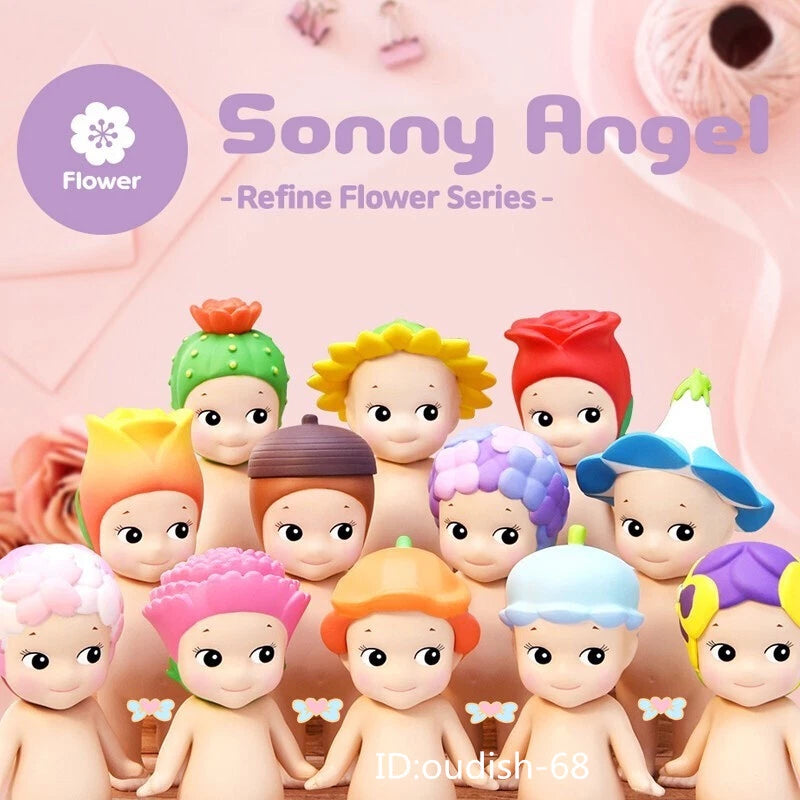 Sonny Angel Flower Series mini figure blind box display of small toy dolls with flowers