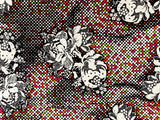 Rare 1960's-70's Cotton Fabric STYLE de Boussac Antifroiss Paris by 1/2 Yard Flowering Plants
