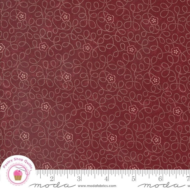 Moda DAISY LANE 9762 13 Red Carnation Floral KANSAS TROUBLES Quilt Fabric Carnation