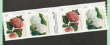 2016 - #2898ii Coil strip with gutter. Hydrangeas flowers MNH Cv$12.50 Hydrangea