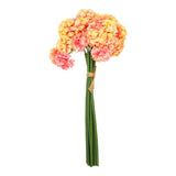 Artificial Ball Hydrangea Silk Flower with Bendable Stems, Crimson Sunset Hydrangea