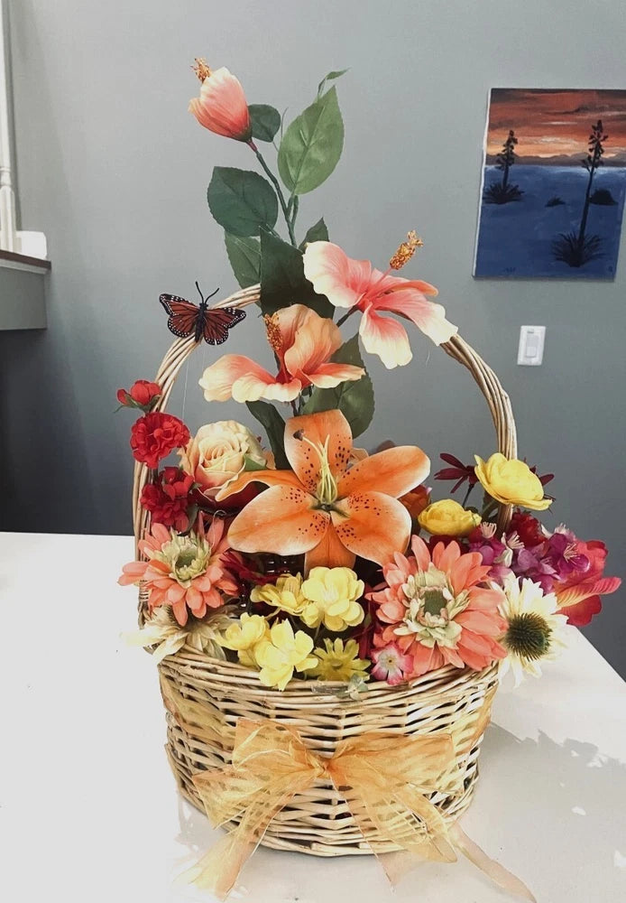 Tropic Flower Basket Sunflower