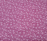 Ozark Calicos BTY Fabri-Quilt Ivory Floral on Mauve Pink Flowering Plants