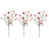 Artificial Silk Rose Peony Tulip Set 3PCS Table Centerpiece Romantic Home Decor Peony