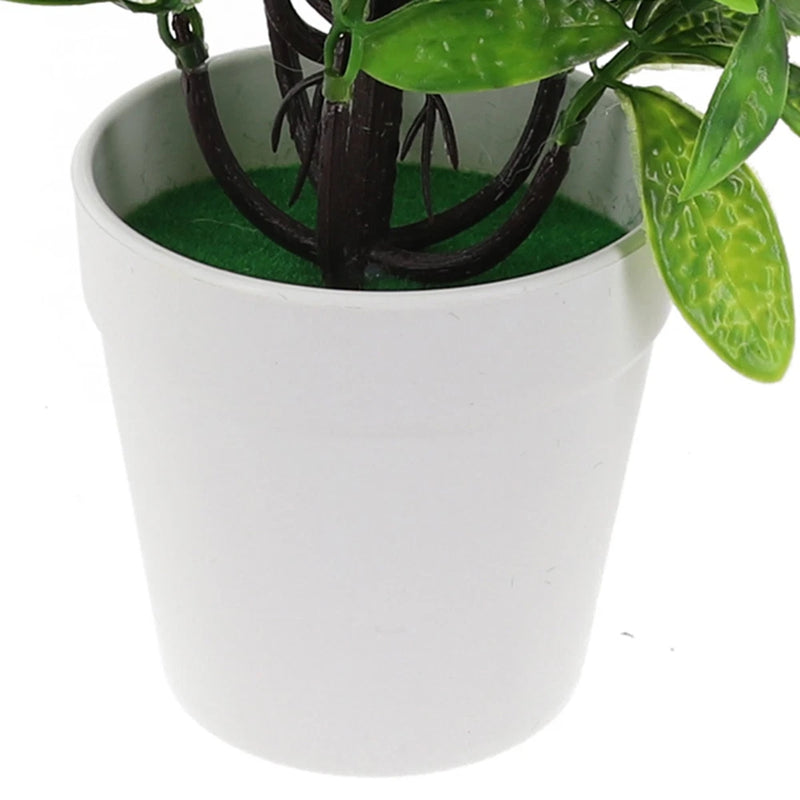 Artificial Plants Bonsai Green Small Tree Fake Tree Flower Potted Home/Garden Green Plant