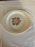 Antique Pink White Peony Camellia Flower China Floral Serving Platter 11.5 x 9.5 Peony
